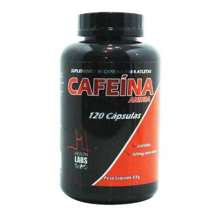 Cafeína Anidra da Health Labs - 120 CÁPSULAS